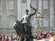  statues devant le palais de Buckingham